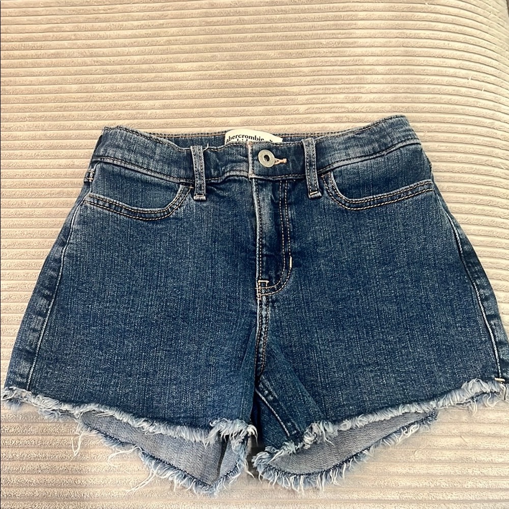 Abercrombie & Fitch Dark Blue Jean Shorts